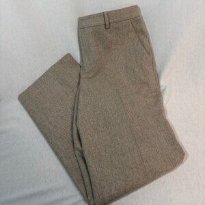 Lauren Ralph Lauren Wool Pants 6 Straight Leg Cream High Rise Workwear